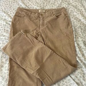 boot-cut corduroy pants